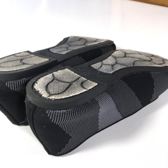 Skechers Cleo - Sherlock Flats Womens Size 8 Black Gray Knit Fabric 44731 - Picture 8 of 10